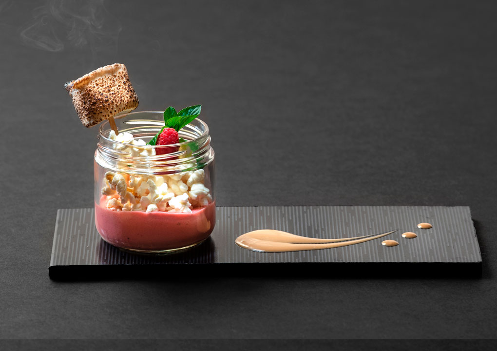 Postre, Crema de Frambuesa