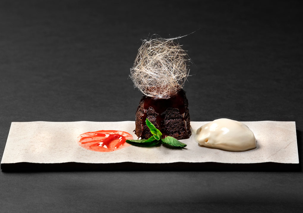 Postre, Souffle tibio de Chocolate